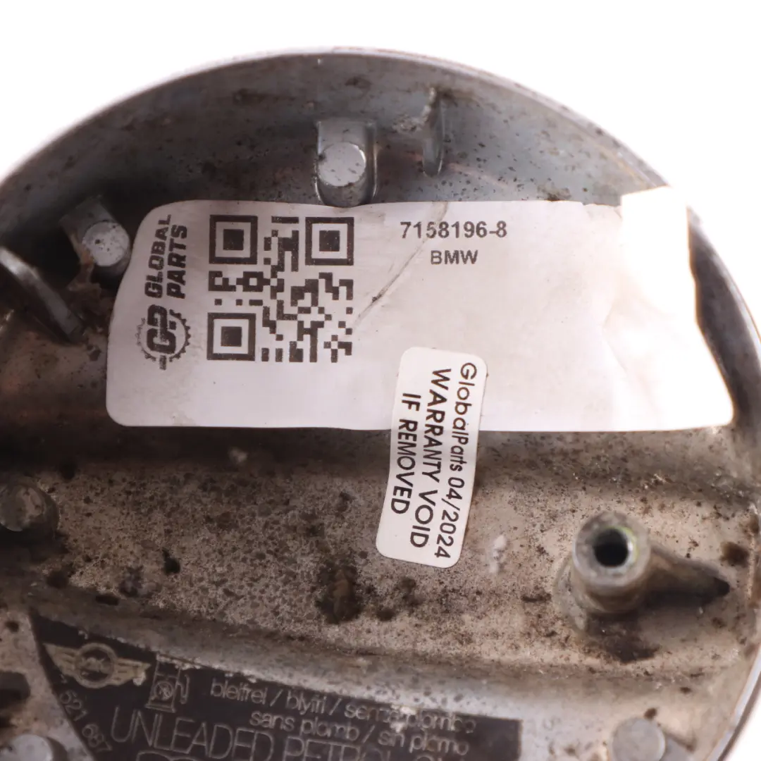 Hinge Fuel Petrol Gas Cap Cover Chrome to Mini Cooper R50 R53 with Part number 7158196 Mini Cooper R50 R53 Hinge Fuel Petrol Gas Cap Cover Chrome - SKU 7158196-8 - Part number 7158196