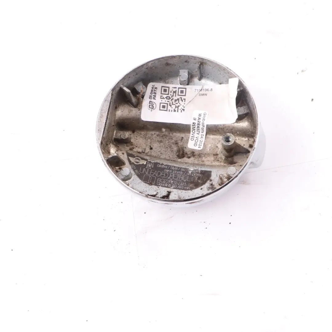 Hinge Fuel Petrol Gas Cap Cover Chrome to Mini Cooper R50 R53 with Part number 7158196 Mini Cooper R50 R53 Hinge Fuel Petrol Gas Cap Cover Chrome - SKU 7158196-8 - Part number 7158196