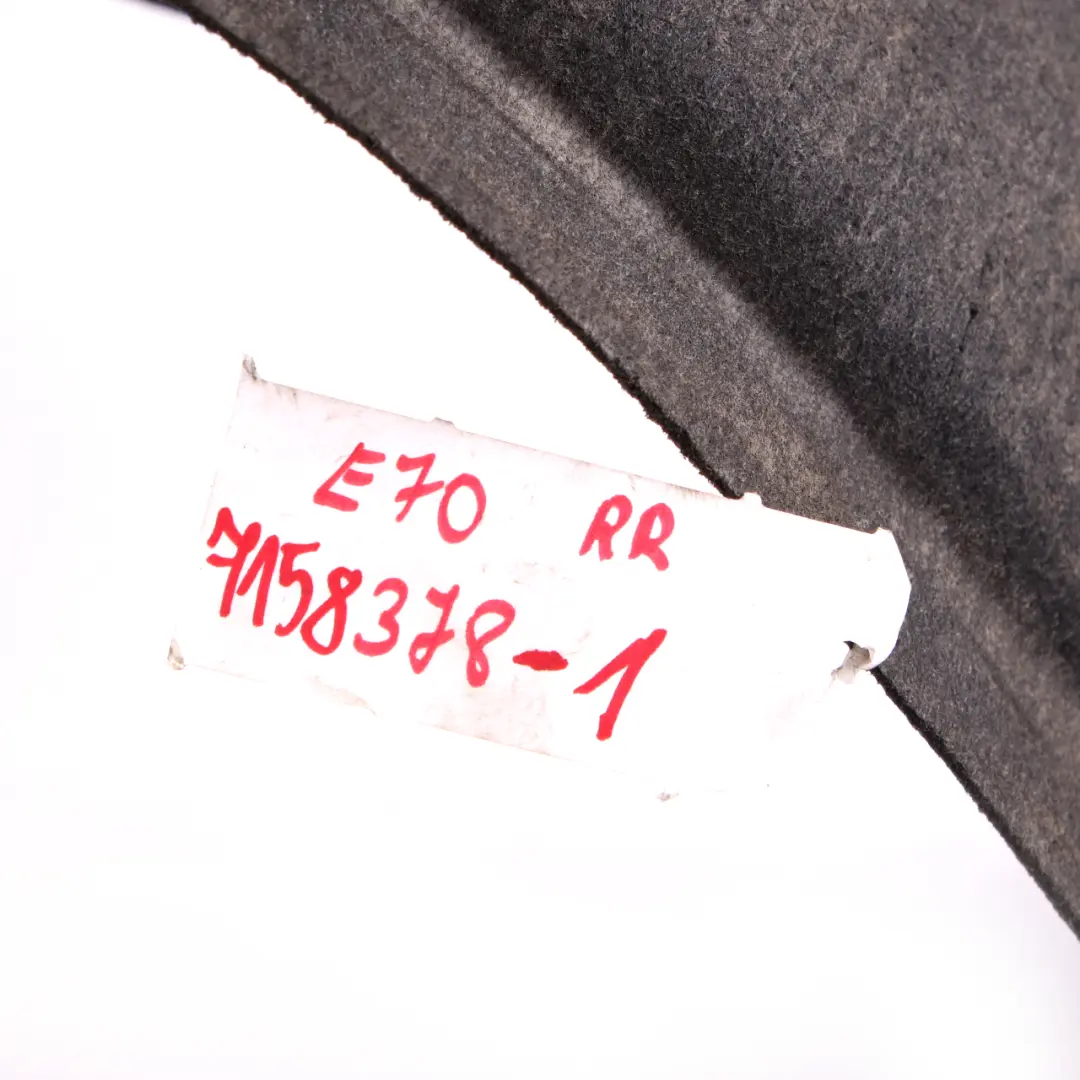 BMW X5 E70 Hinten Rechts Radkasten Abdeckung Spritzschutz - SKU 7158378-2 - Teilenummer 7158378