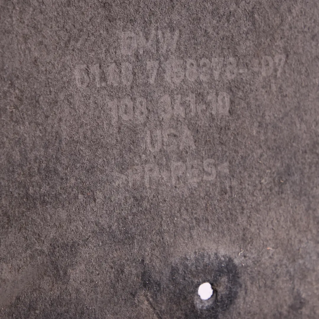 Right O/S Wheel Arch Housing Cover Splash Guard to BMW X5 E70 Rear with Part number 7158378 BMW X5 E70 Rear Right O/S Wheel Arch Housing Cover Splash Guard - SKU 7158378-2 - Part number 7158378