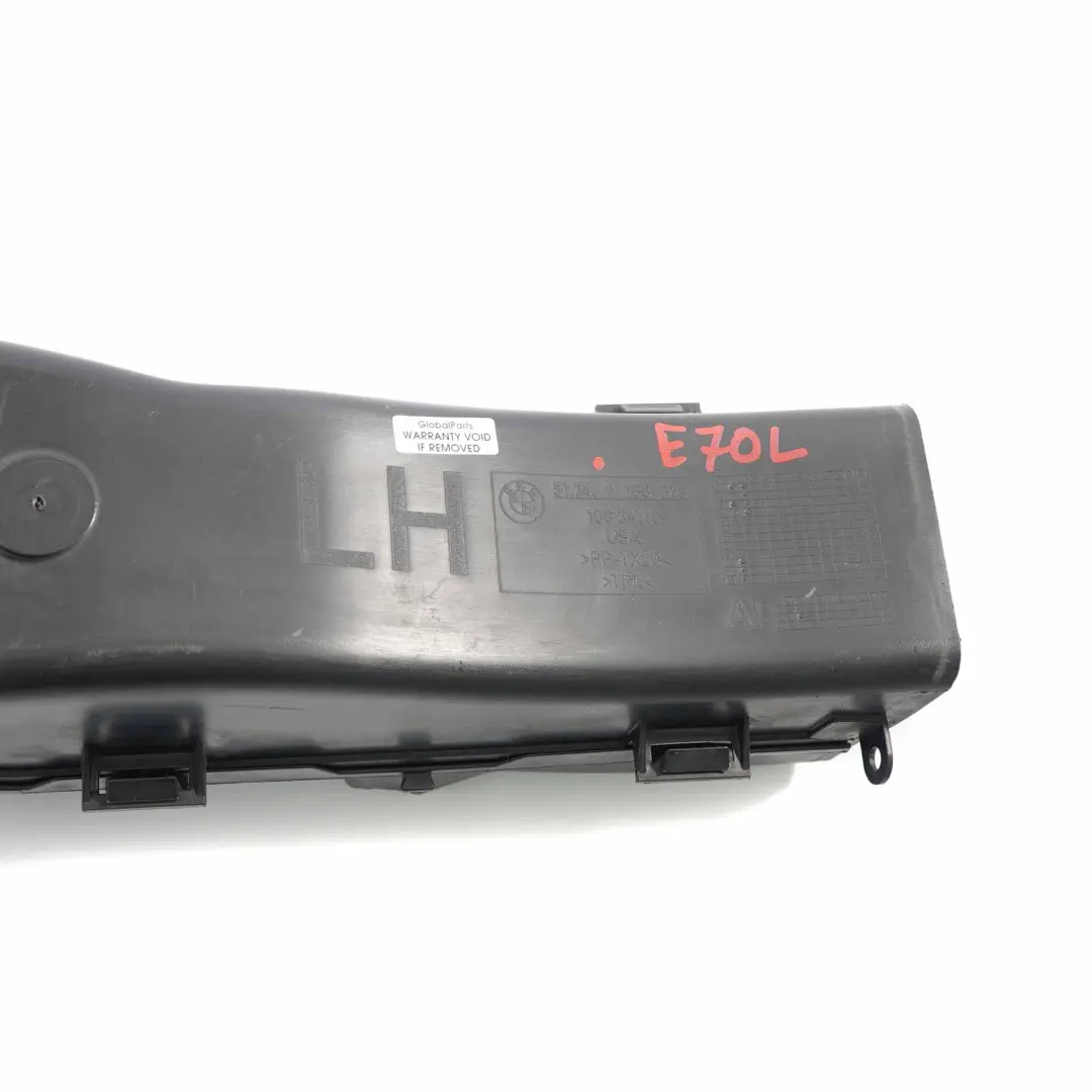 Brake Air Duct Front Left N/S Brake Cooling Channel to BMW X5 E70 with Part number 7158379 BMW X5 E70 Brake Air Duct Front Left N/S Brake Cooling Channel - SKU 7158379 - Part number 7158379