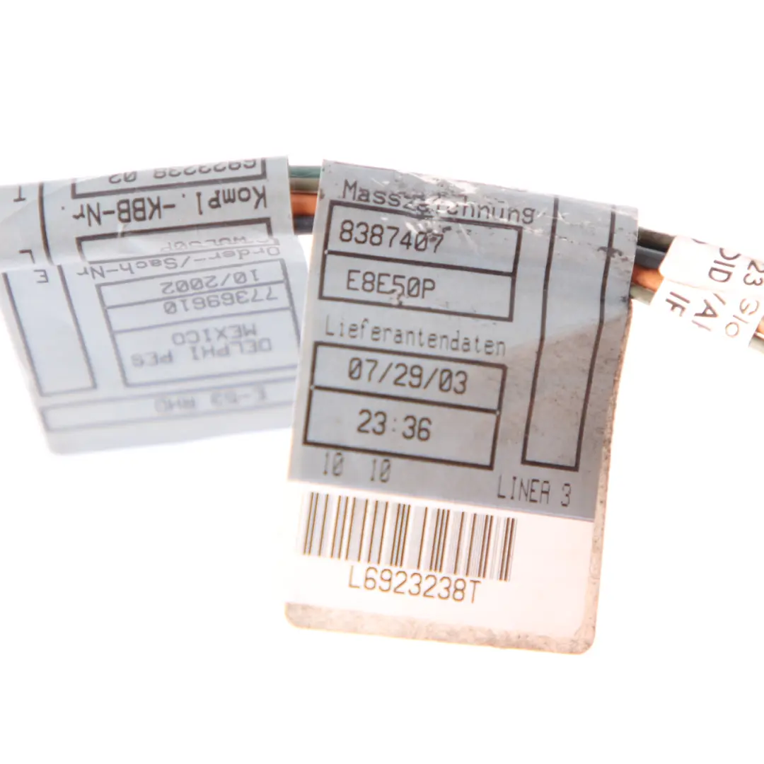 BMW X5 E53 Rear Light Lamp Driver Side Right O/S Plug Socket Wiring 8369702 - SKU 7158390-1 - Part number 7158390