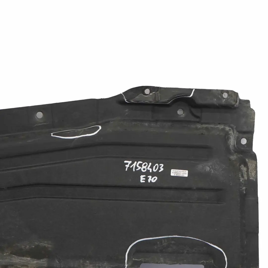 BMW X5 E70 Couverture de support de bas de caisse gauche - SKU 7158403 - Numéro de pièce 7158403
