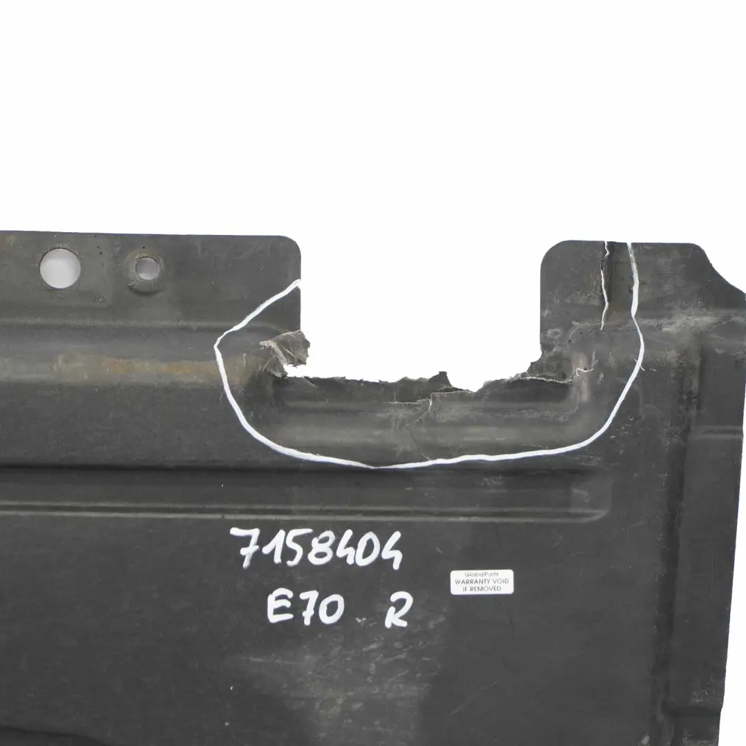 Undertray Panel BMW X5 E70 Right O/S Underbody Panelling Bracket Cover - SKU 7158404 - Part number 7158404