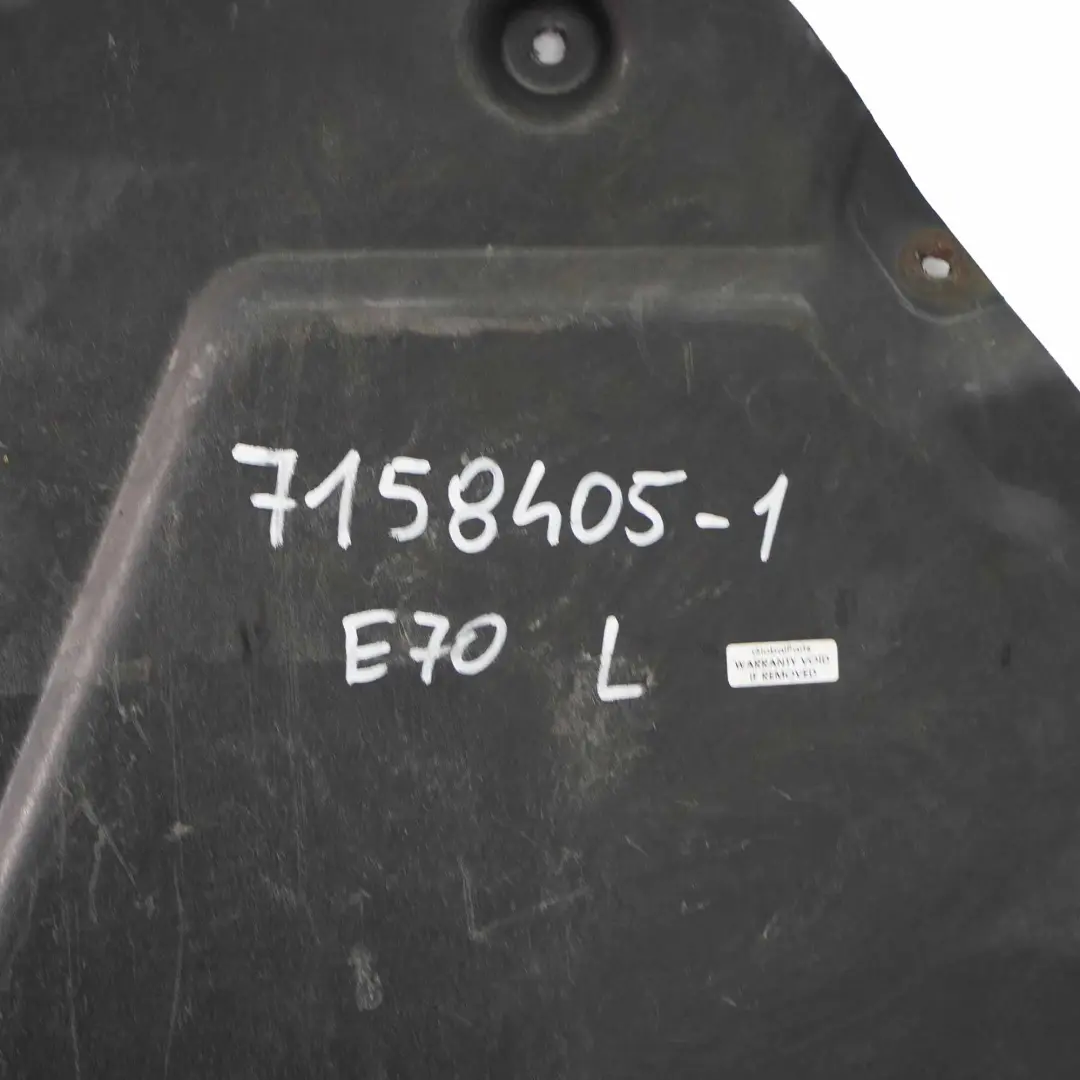 BMW X5 E70 X6 E71 Couvercle reservoir carburant sous plancher gauche - SKU 7158405-1 - Numéro de pièce 7158405