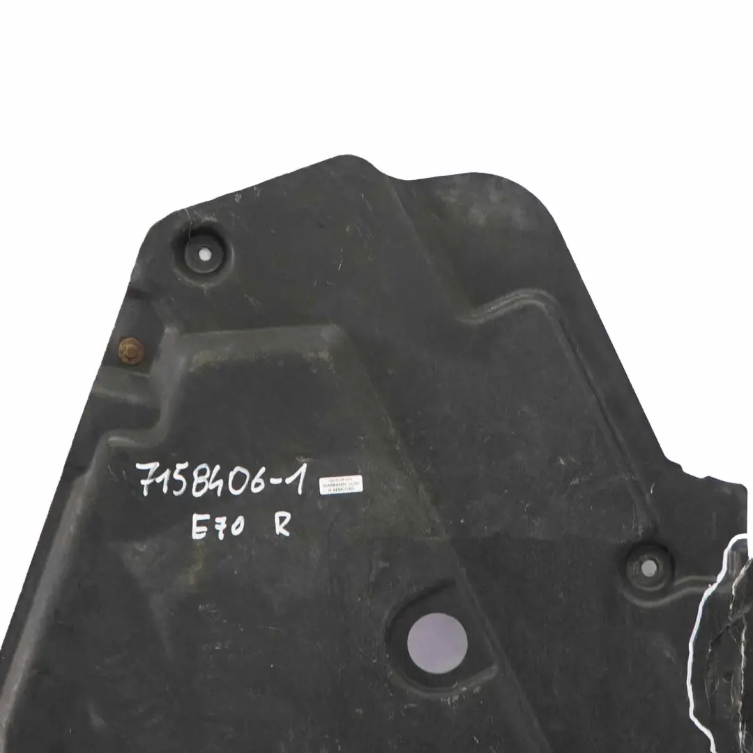 Osłona Obudowa Podwozia Prawa do BMW X5 E70 o numerze 7158406 BMW X5 E70 Osłona Obudowa Podwozia Prawa - SKU 7158406-1 - Numer Części 7158406