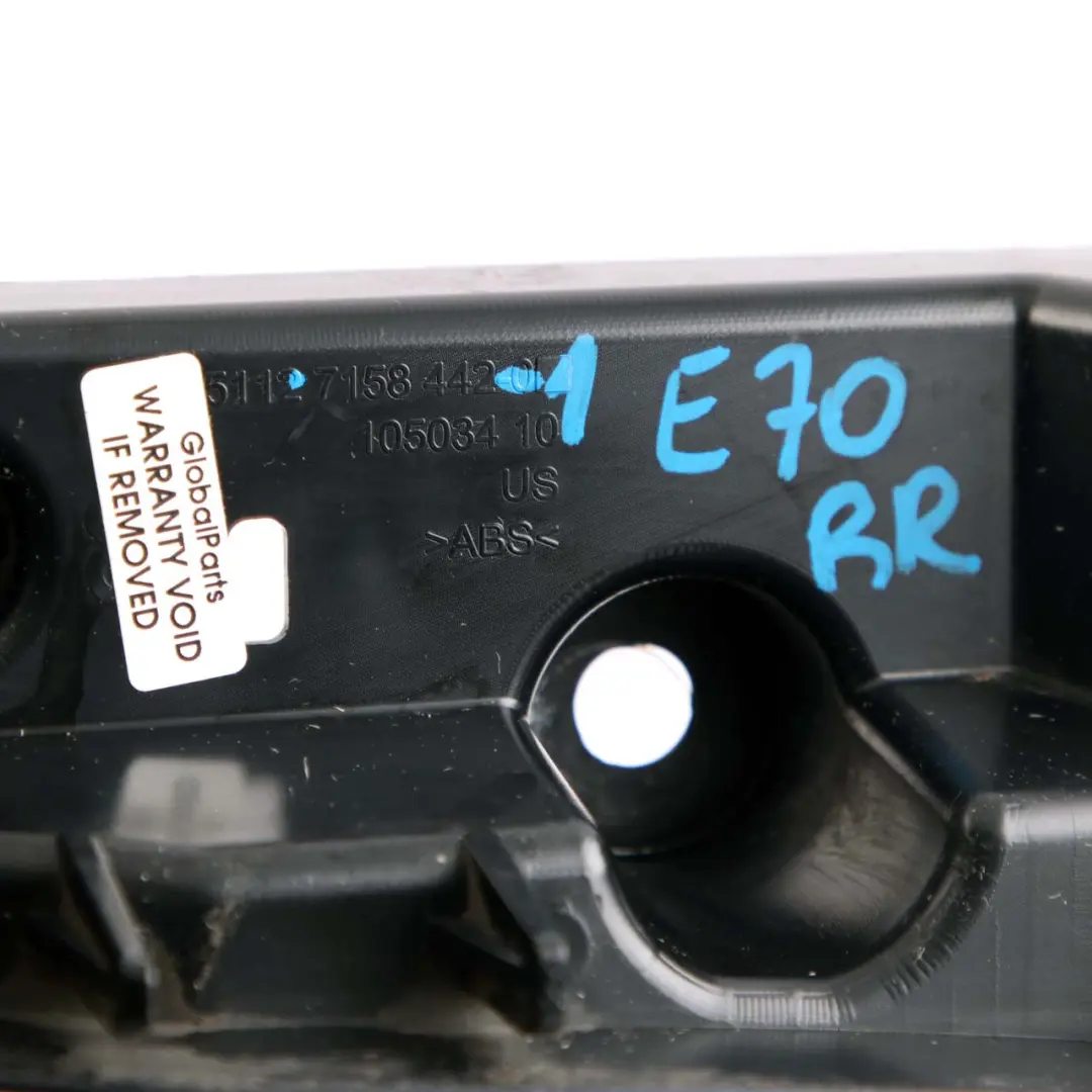 Bumper Right Corner Mount Bracket Trim O/S to BMW X5 Series E70 1 Rear with Part number 7158442 BMW X5 Series E70 1 Rear Bumper Right Corner Mount Bracket Trim O/S - SKU 7158442-1 - Part number 7158442