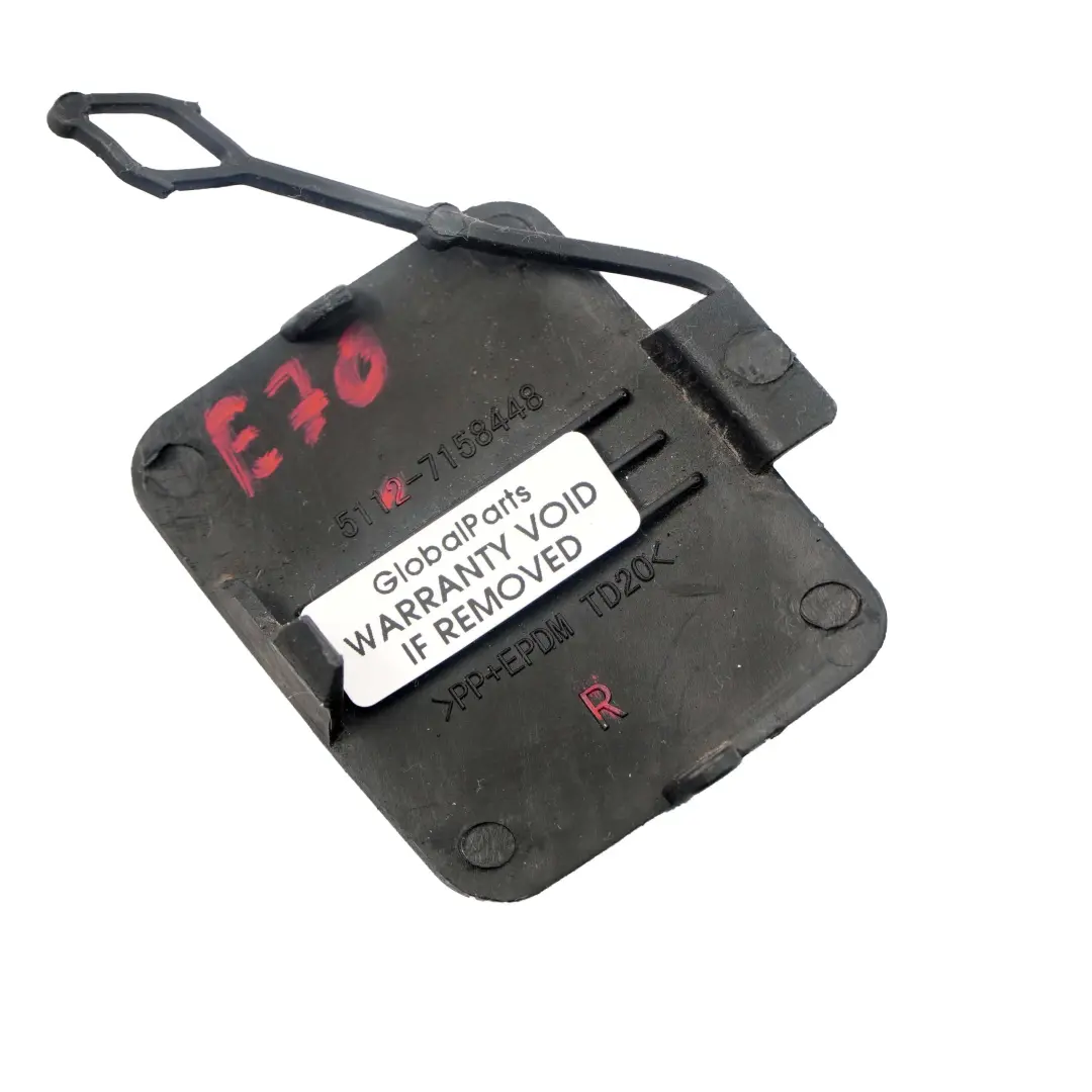 BMW X5 E70 Blende Klappe Abschleppöse Abdeckung Rechts Grundiert - SKU 7158448-PRIM - Teilenummer 7158448
