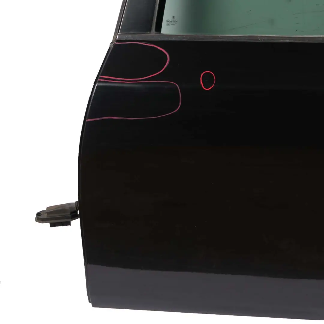 BMW E61 Touring Door Rear Left N/S Black Sapphire Metallic - 475 - SKU 7158501-BS - Part number 7158501