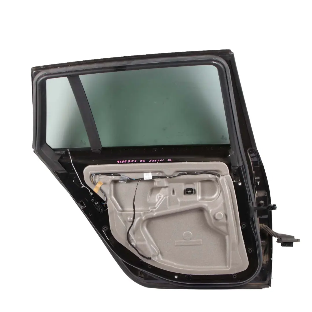 BMW E61 Touring Door Rear Left N/S Black Sapphire Metallic - 475 - SKU 7158501-BS - Part number 7158501