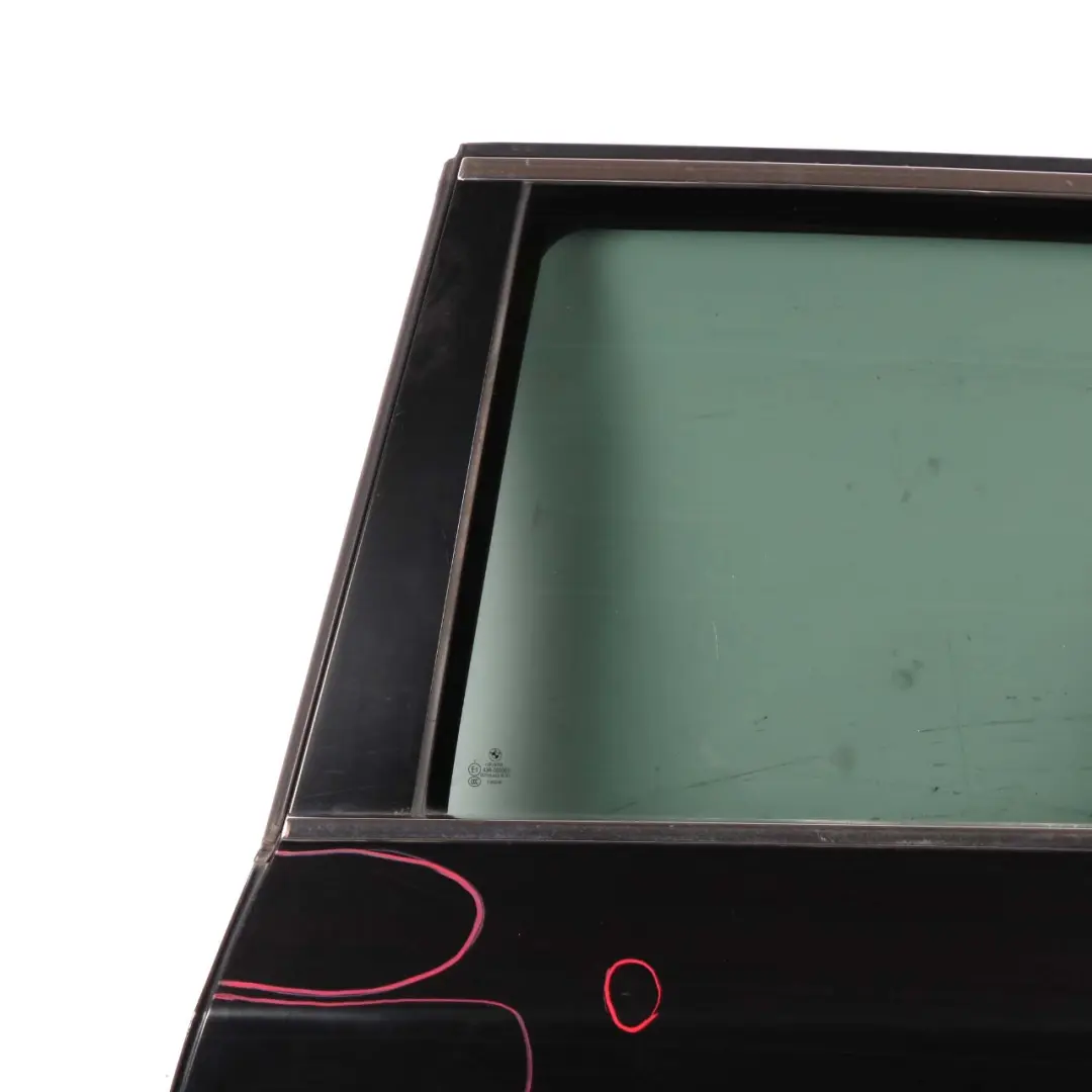 BMW E61 Touring Door Rear Left N/S Black Sapphire Metallic - 475 - SKU 7158501-BS - Part number 7158501