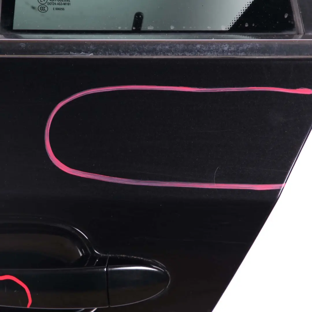 BMW E61 Touring Door Rear Left N/S Black Sapphire Metallic - 475 - SKU 7158501-BS - Part number 7158501