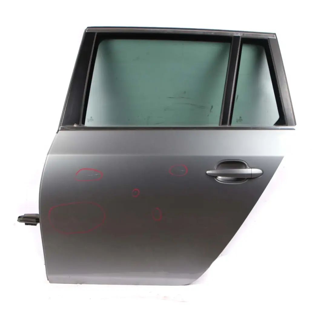 BMW E61 Touring Door Rear Left N/S Spacegrau Space Grey Metallic - A52 - SKU 7158501-SCG - Part number 7158501