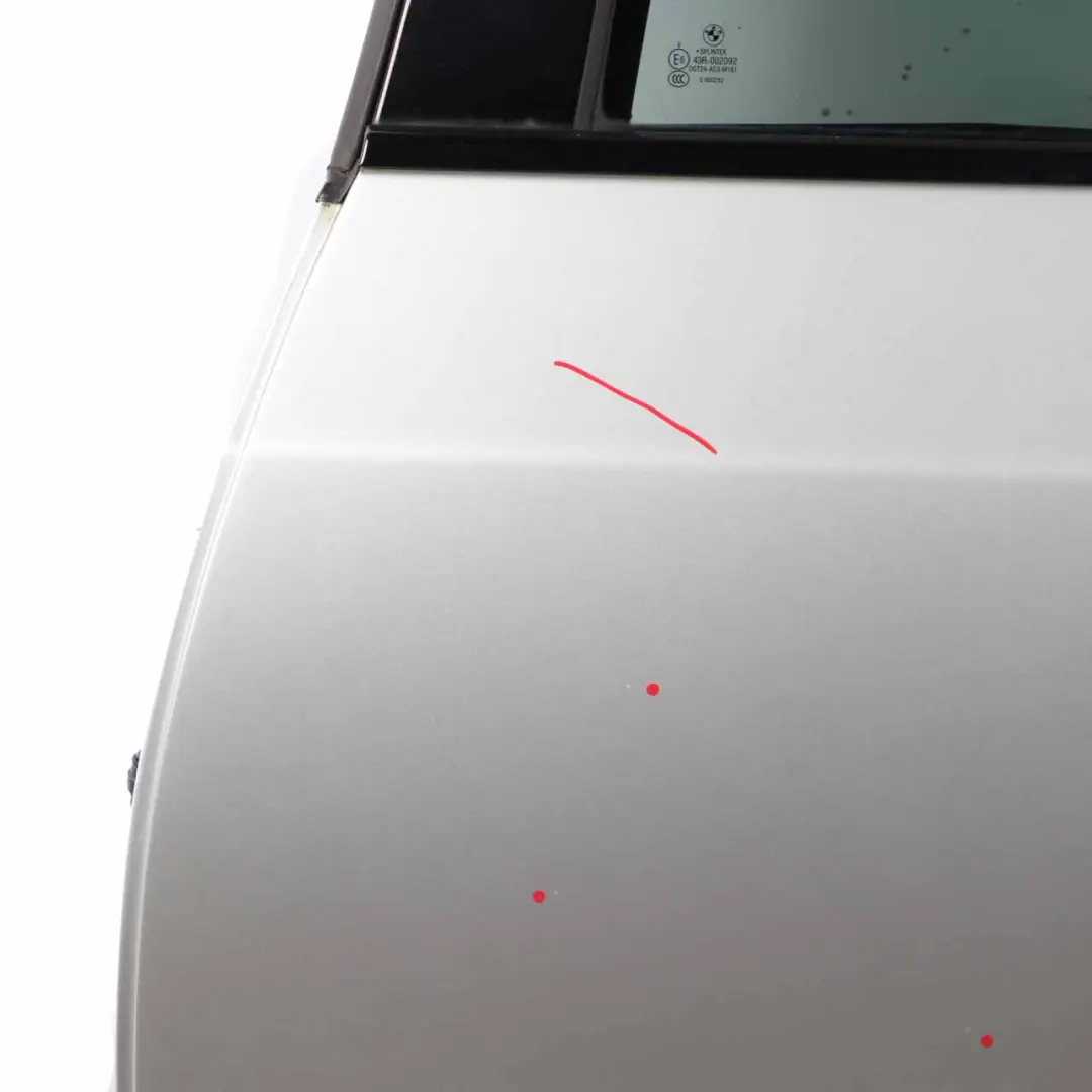 Door Rear Left N/S Titansilber Titan Silver Metallic - 354 to BMW E61 Touring with Part number 7158501 BMW E61 Touring Door Rear Left N/S Titansilber Titan Silver Metallic - 354 - SKU 7158501-TS - Part number 7158501