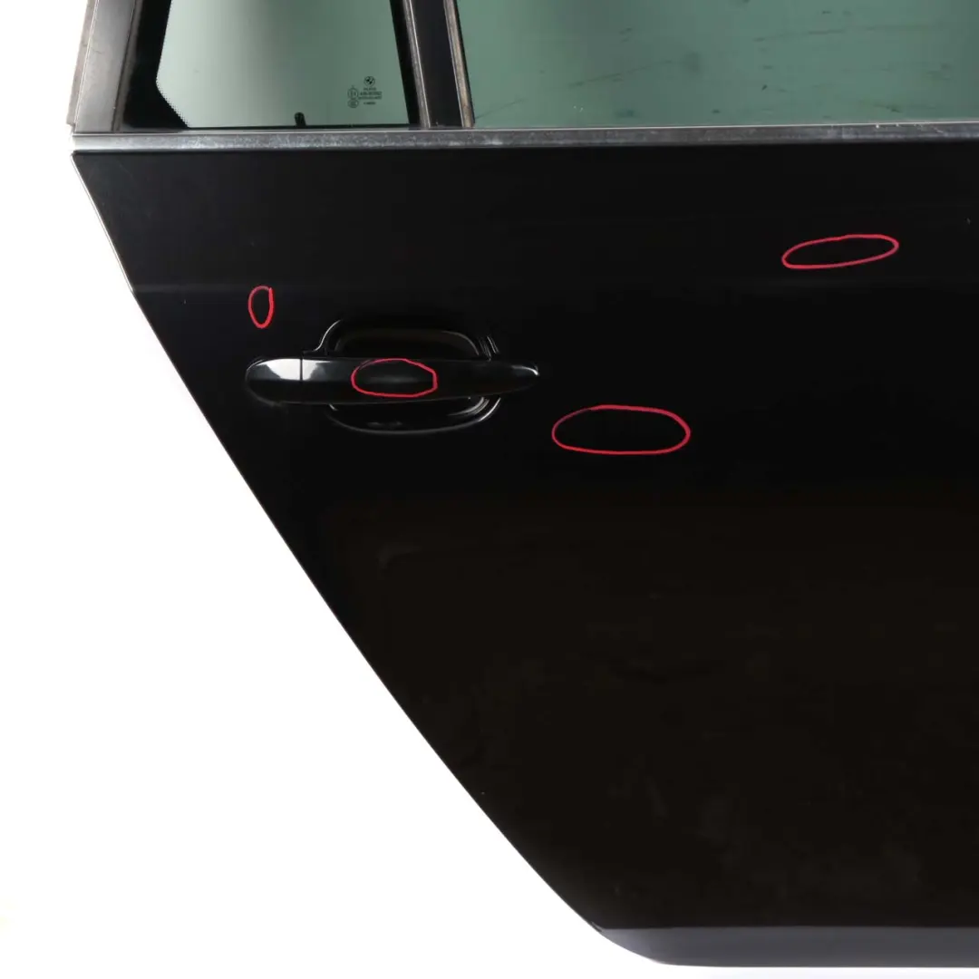 BMW E61 Touring Door Rear Right O/S Black Sapphire Metallic - 475 - SKU 7158502-BS - Part number 7158502