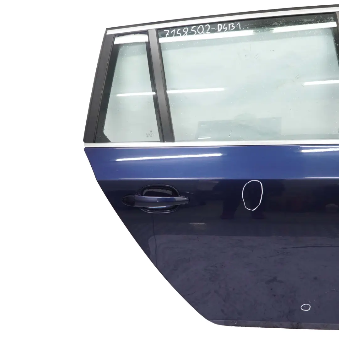 Door Rear Right O/S Tiefseeblau Deep Sea Blue - A76 to BMW 5 E61 Touring with Part number 7158502 BMW 5 E61 Touring Door Rear Right O/S Tiefseeblau Deep Sea Blue - A76 - SKU 7158502-DSB1 - Part number 7158502