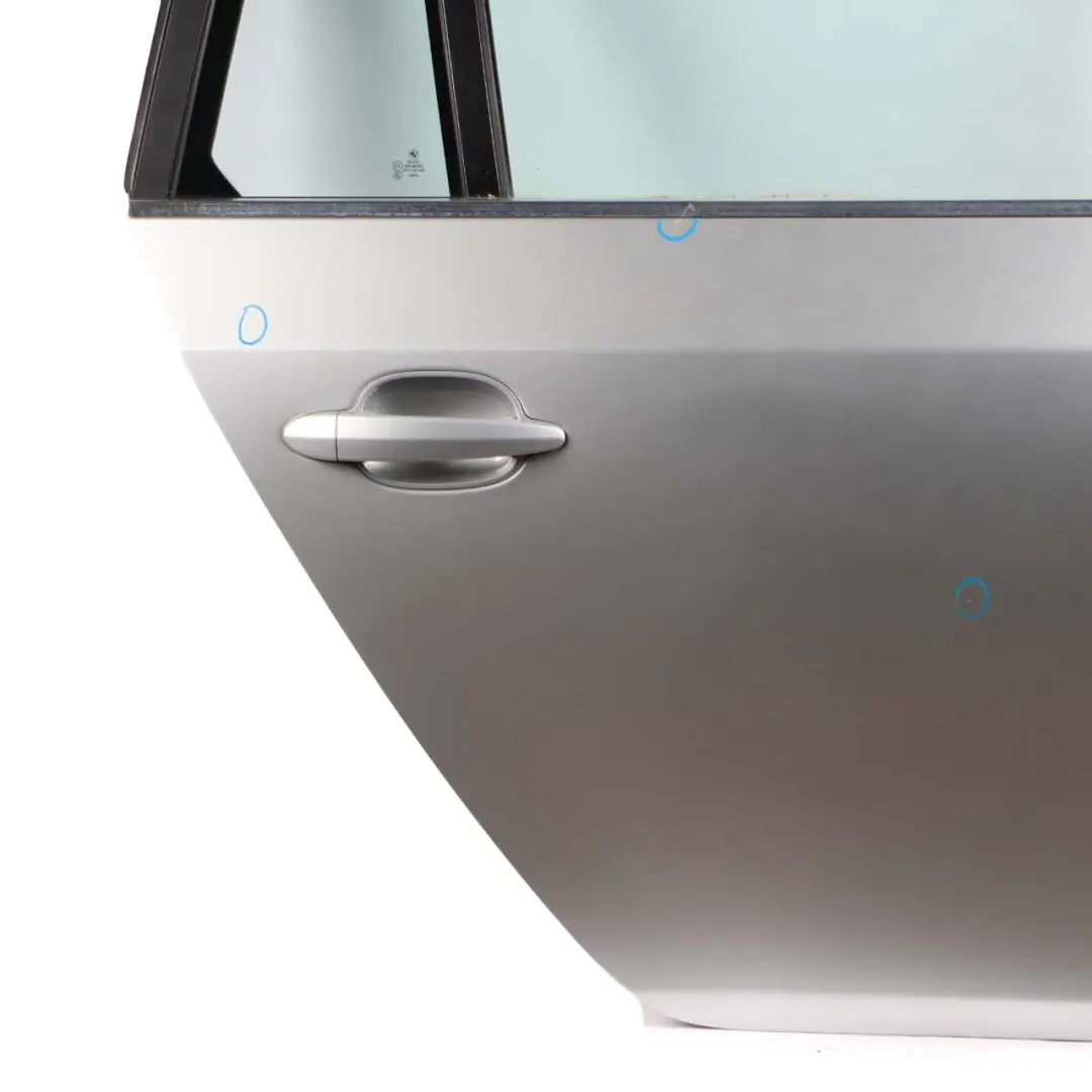 Door Rear Right O/S Titansilber Titan Silver Metallic - 354 to BMW 5 E61 Touring with Part number 7158502 BMW 5 E61 Touring Door Rear Right O/S Titansilber Titan Silver Metallic - 354 - SKU 7158502-TS - Part number 7158502