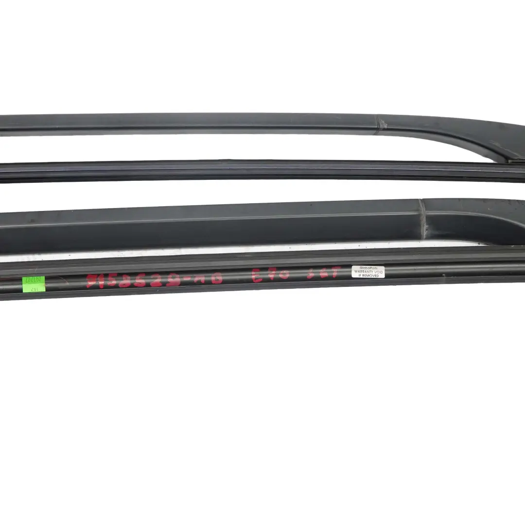 Roof Railing Left Right N/O/S Rack Trim Strip Set Monacoblau Blue A35 to BMW X5 E70 with Part number 7158529 BMW X5 E70 Roof Railing Left Right N/O/S Rack Trim Strip Set Monacoblau Blue A35 - SKU 7158529-MB - Part number 7158529