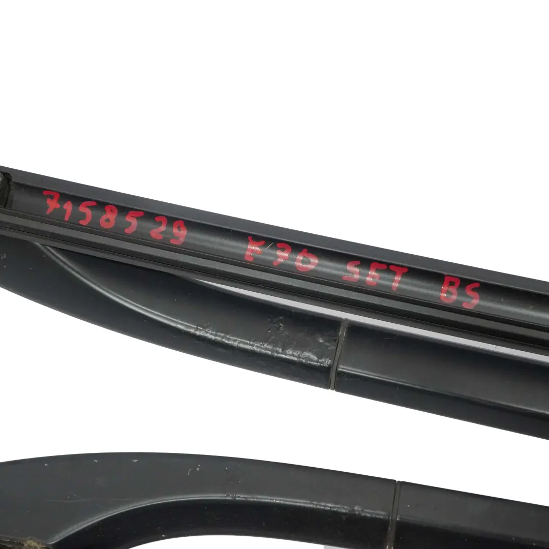 Left Right N/O/S Roof Railing Rack Trim Strip Set Black Sapphire 465 to BMW X5 E70 with Part number 7158529 BMW X5 E70 Left Right N/O/S Roof Railing Rack Trim Strip Set Black Sapphire 465 - SKU 7158529 - Part number 7158529