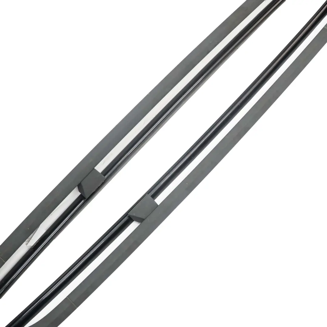 Left Right N/O/S Roof Railing Rack Trim Strip Set Black Sapphire 465 to BMW X5 E70 with Part number 7158529 BMW X5 E70 Left Right N/O/S Roof Railing Rack Trim Strip Set Black Sapphire 465 - SKU 7158529 - Part number 7158529