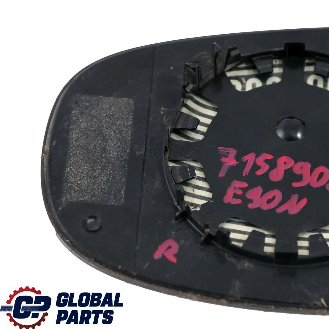 Espejo Calefactado Derecho Cristal Gran Angular Azul para BMW E90 E91 LCI con número de pieza 7158902 BMW E90 E91 LCI Espejo Calefactado Derecho Cristal Gran Angular Azul - SKU 7158902 - Número de pieza 7158902