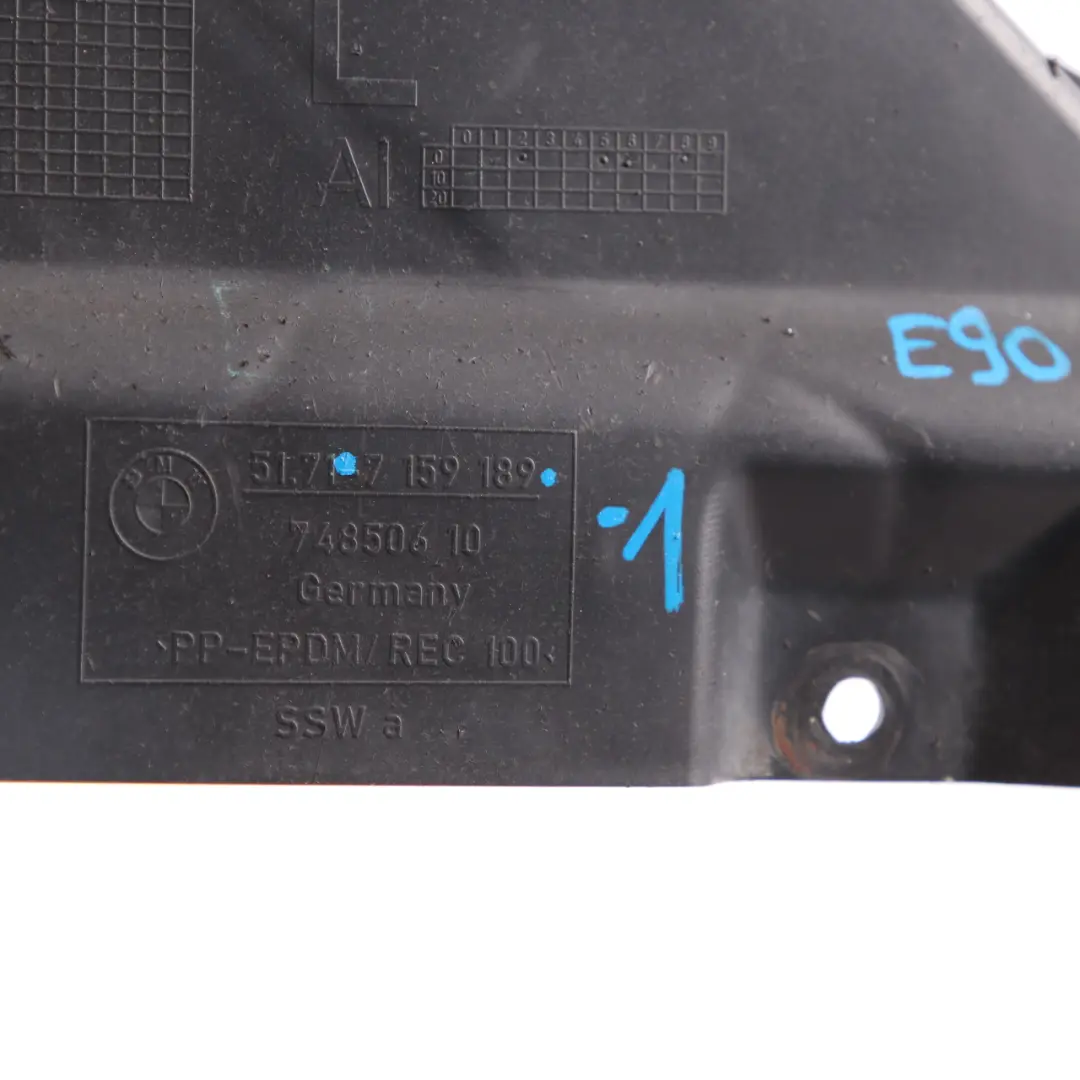 BMW E90 Kotflügelverkleidung Spritzschutzabdeckung Verkleidung Links - SKU 7159189-1 - Teilenummer 7159189