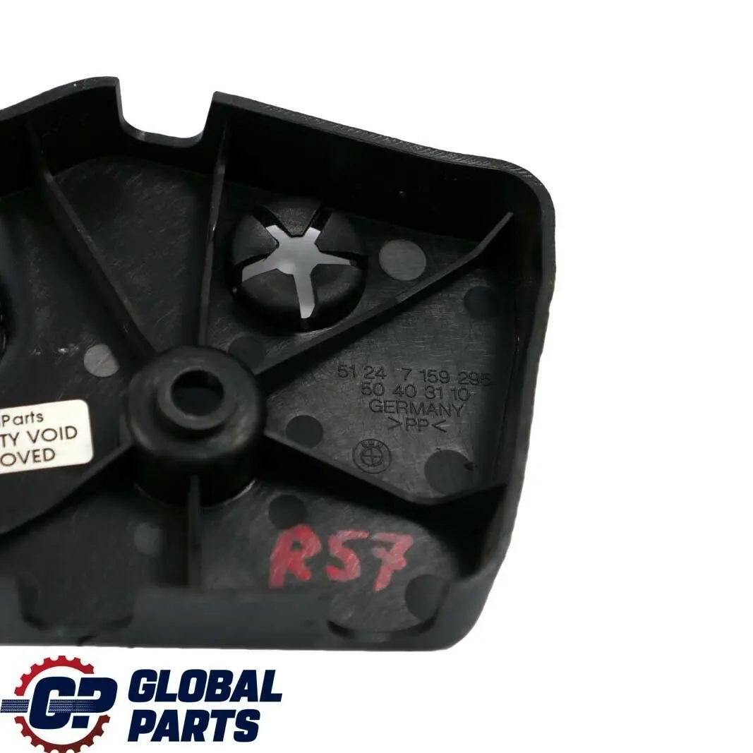 Boot Trunk Tailgate Lock Cover to Mini Cooper Cabrio F57 R52 R57 with Part number 7159295 Mini Cooper Cabrio F57 R52 R57 Boot Trunk Tailgate Lock Cover - SKU 7159295 - Part number 7159295