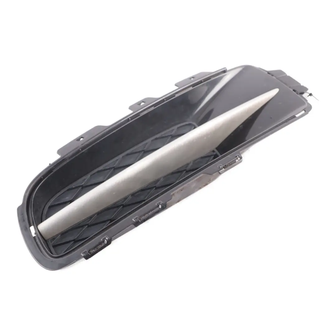 BMW E70 Front Bumper Trim Closed Grid Left Grille Black Sapphire Metallic 475 - SKU 7159593-BS1 - Part number 7159593