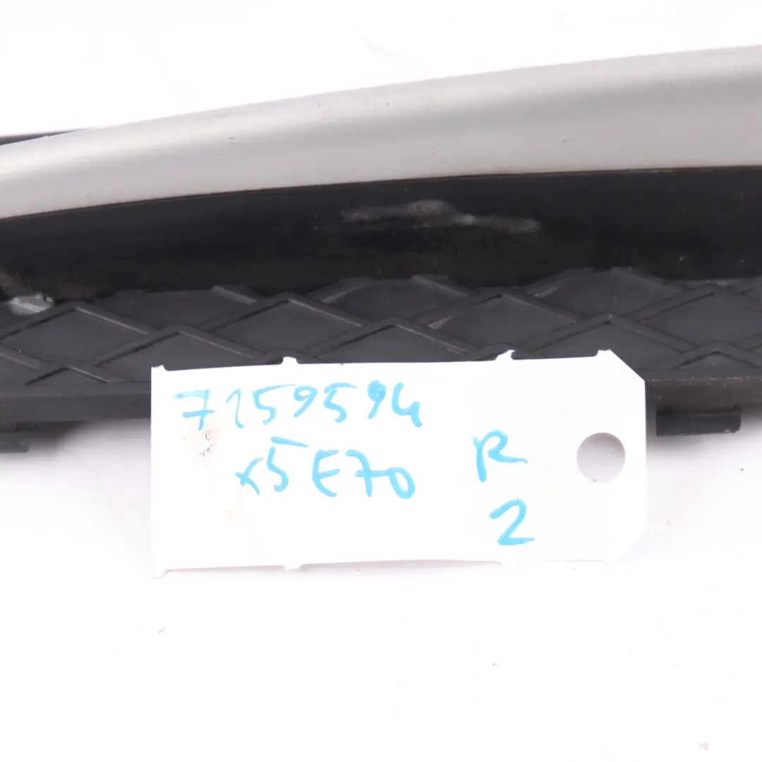 Paraurti anteriore BMW X5 E70 griglia chiusa destra pannello copertura per con numero di parte 7159594 Paraurti anteriore BMW X5 E70 griglia chiusa destra pannello copertura - SKU 7159594 - Numero di parte 7159594