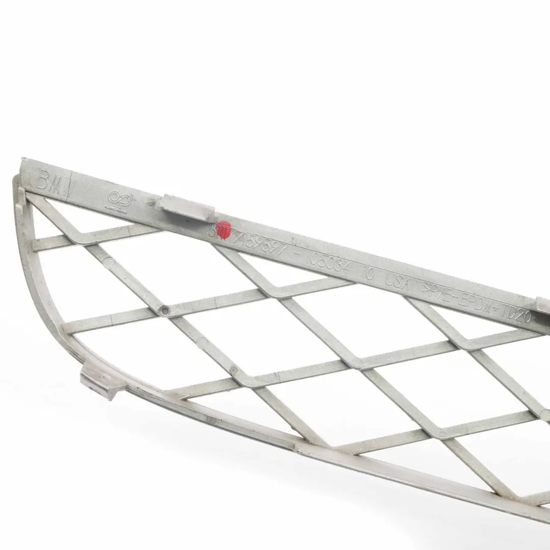 BMW X5 E70 Front Bumper Grille Centre Upper Trim Panel Covering Mesh - SKU 7159597 - Part number 7159597