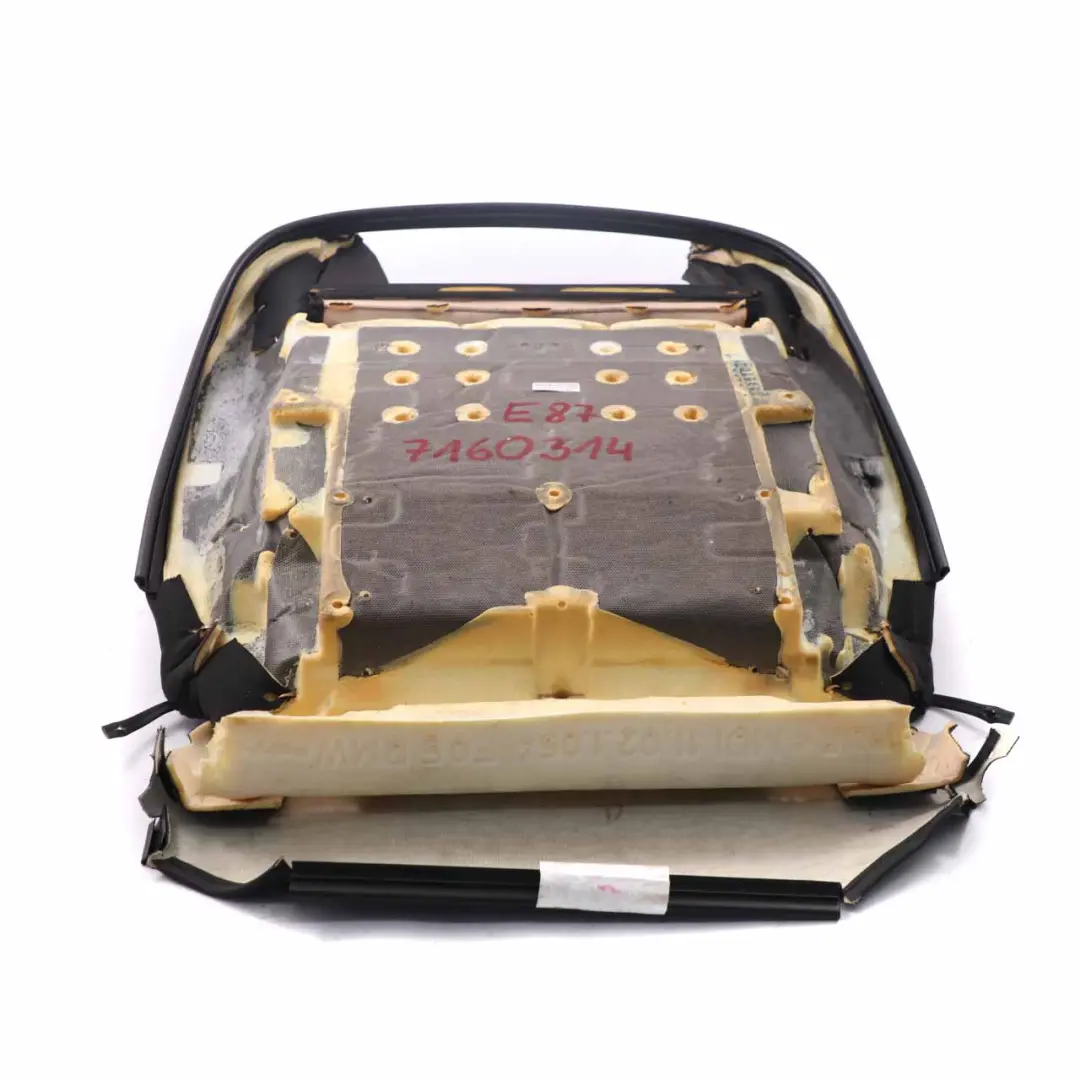 Funda de Asiento Cojín de Asiento Deportivo Delantero Tela Antracita para BMW E87 LCI con número de pieza 7160314 BMW E87 LCI Funda de Asiento Cojín de Asiento Deportivo Delantero Tela Antracita - SKU 7160314 - Número de pieza 7160314