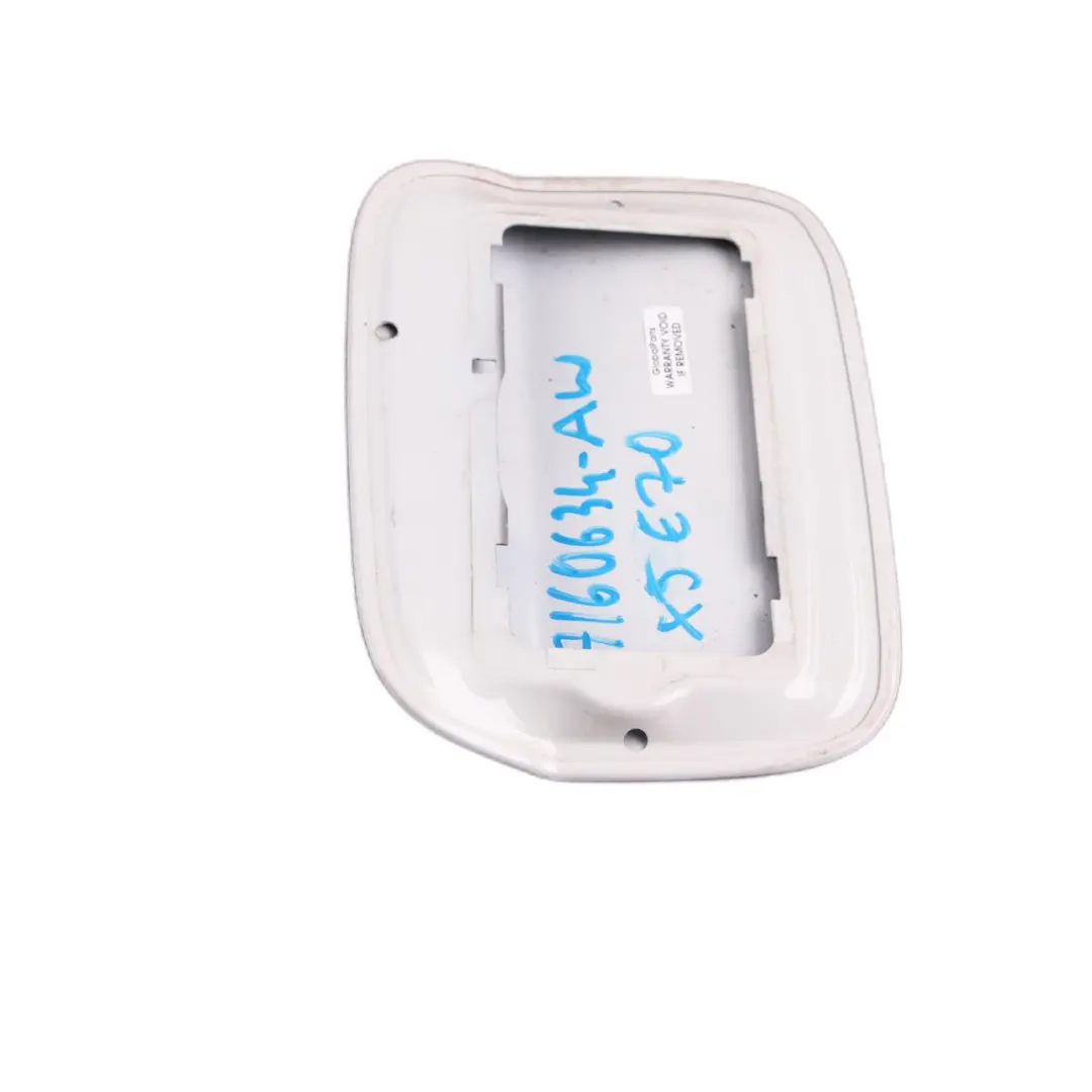 BMW X5 E70 Fill In Flap Fuel Filler Cover Cap Alpinweiss Alpine White 300 - SKU 7160634-AW - Part number 7160634