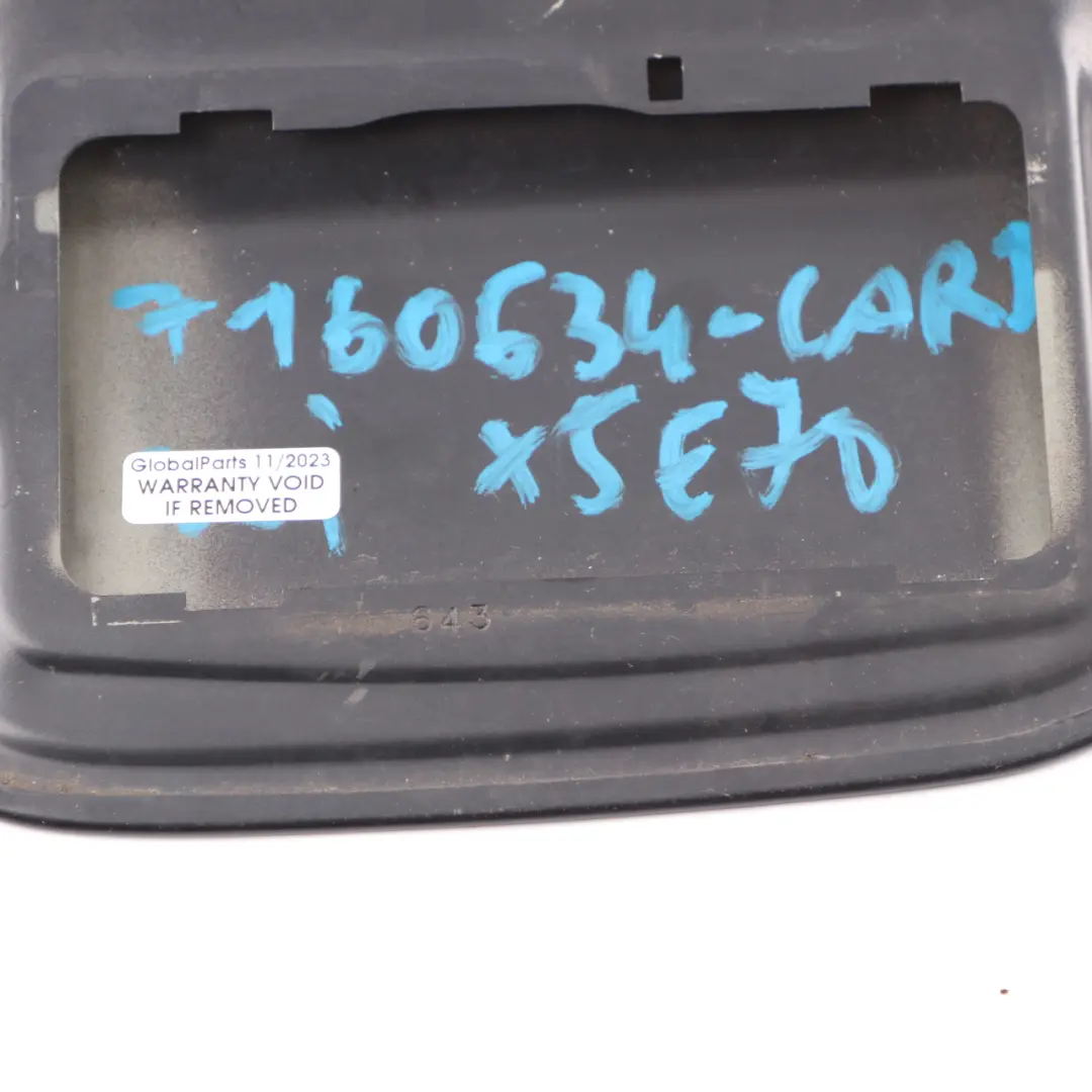 BMW X5 E70 Tankdeckel Einfüllklappe Carbonschwarz Metallic-416 - SKU 7160634-CAR1 - Teilenummer 7160634