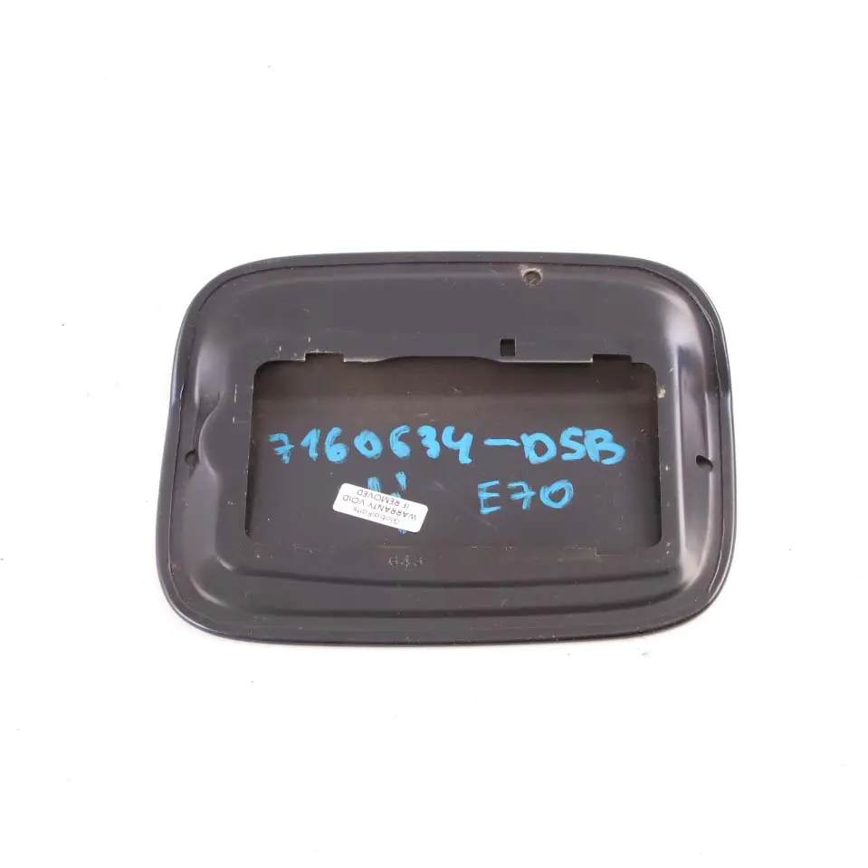 Fill In Flap Fuel Filler Cover Cap Tiefseeblau Deep Sea Blue A76 to BMW X5 E70 with Part number 7160634 BMW X5 E70 Fill In Flap Fuel Filler Cover Cap Tiefseeblau Deep Sea Blue A76 - SKU 7160634-DSB - Part number 7160634