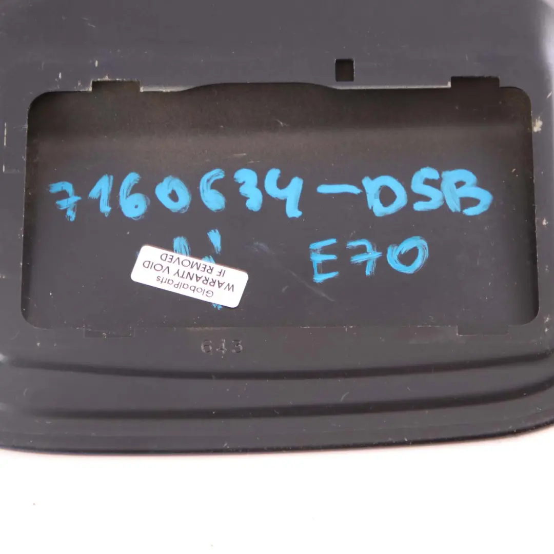 BMW X5 E70 Couvercle remplissage carburant à clapet Deep Sea Blue A76 - SKU 7160634-DSB - Numéro de pièce 7160634