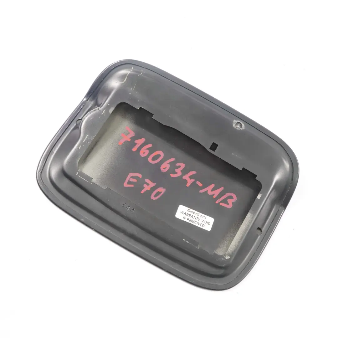 Fill In Flap Fuel Filler Cap Tapa Monacoblau Monaco Blue A35 para BMW X5 E70 con número de pieza 7160634 BMW X5 E70 Fill In Flap Fuel Filler Cap Tapa Monacoblau Monaco Blue A35 - SKU 7160634-MB - Número de pieza 7160634