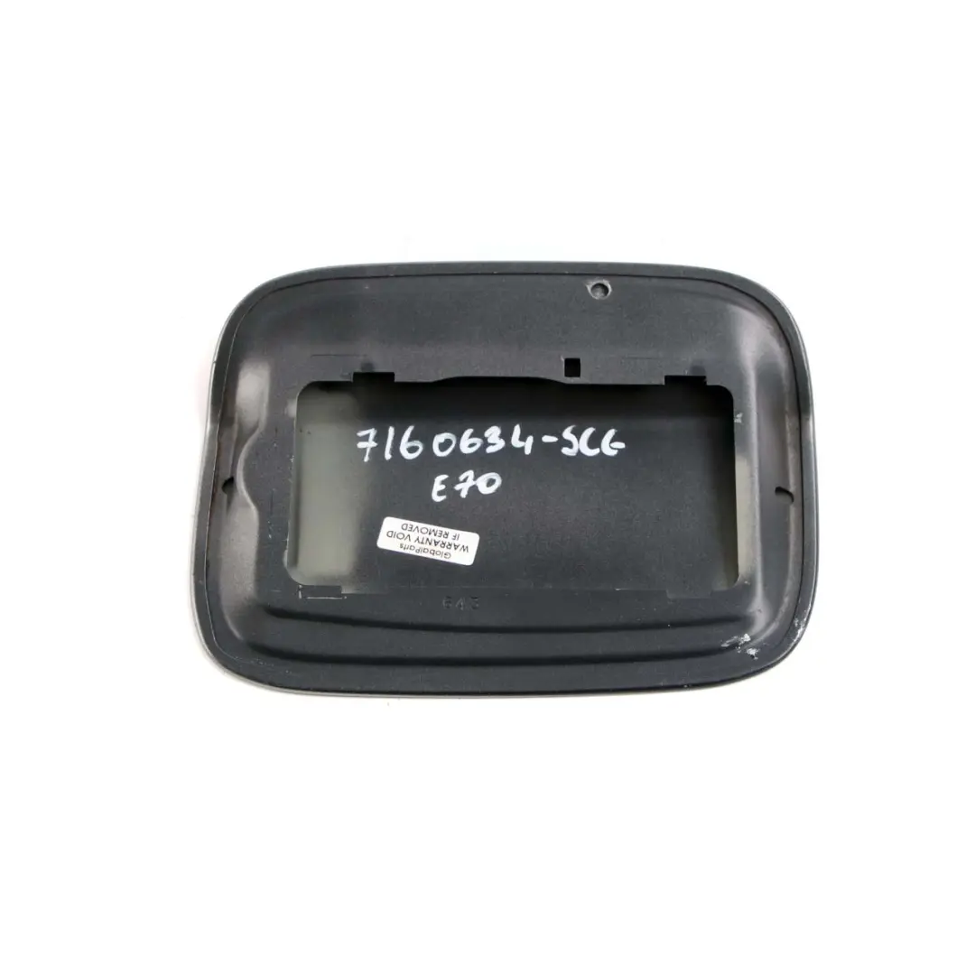 BMW X5 E70 Fill In Flap Fuel Filler Cover Cap Spacegrau Metallic Space Grey A52 - SKU 7160634-SCG - Part number 7160634