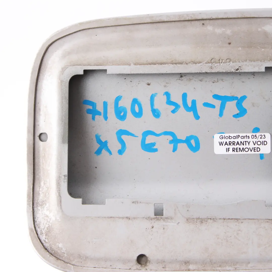 BMW X5 E70 Tappo di rifornimento carburante Titansilber argento titanio 354 - SKU 7160634-TS - Numero di parte 7160634