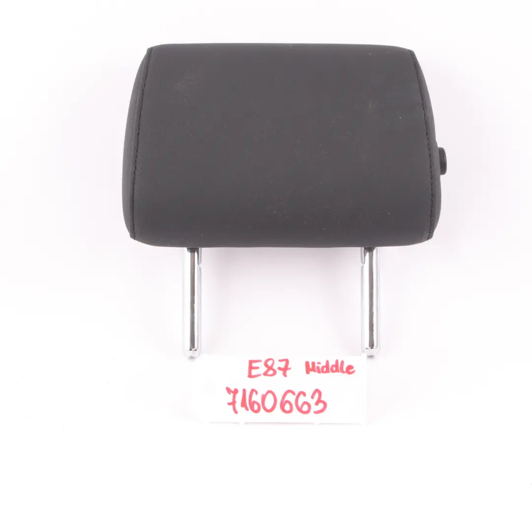 BMW 1 3 E81 E87 E90 Rear Seat Middle Folding Headrest Black Flashpoint - SKU 7160663 - Part number 7160663