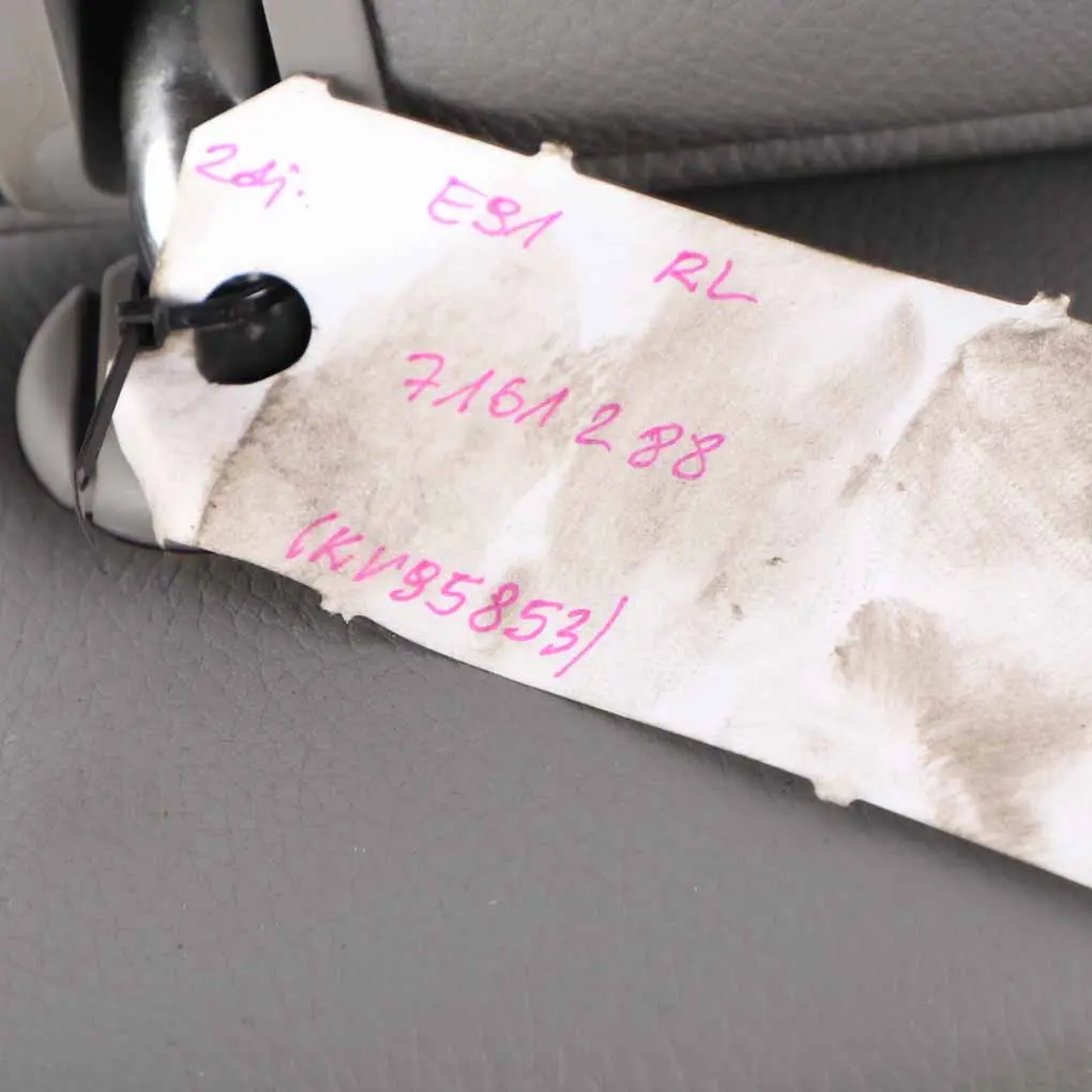 Rear Seat Backrest BMW E91 Touring Left N/S Back Cover Leather Dakota Grey - SKU 7161288 - Part number 7161288
