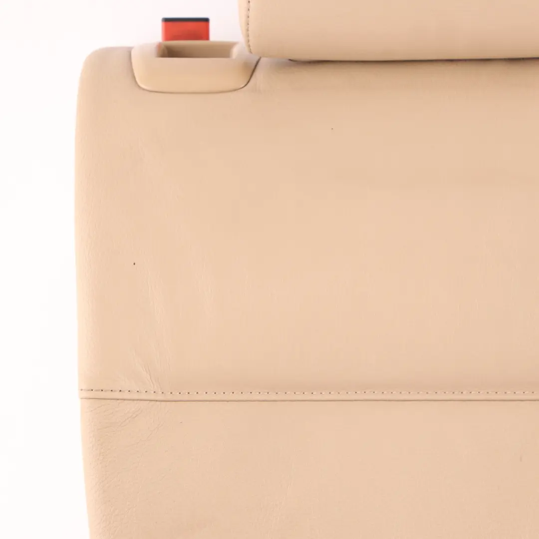 Backrest BMW E91 Touring Right O/S Back Cover Leather Dakota Beige to Rear Seat with Part number 7161295 Rear Seat Backrest BMW E91 Touring Right O/S Back Cover Leather Dakota Beige - SKU 7161295 - Part number 7161295