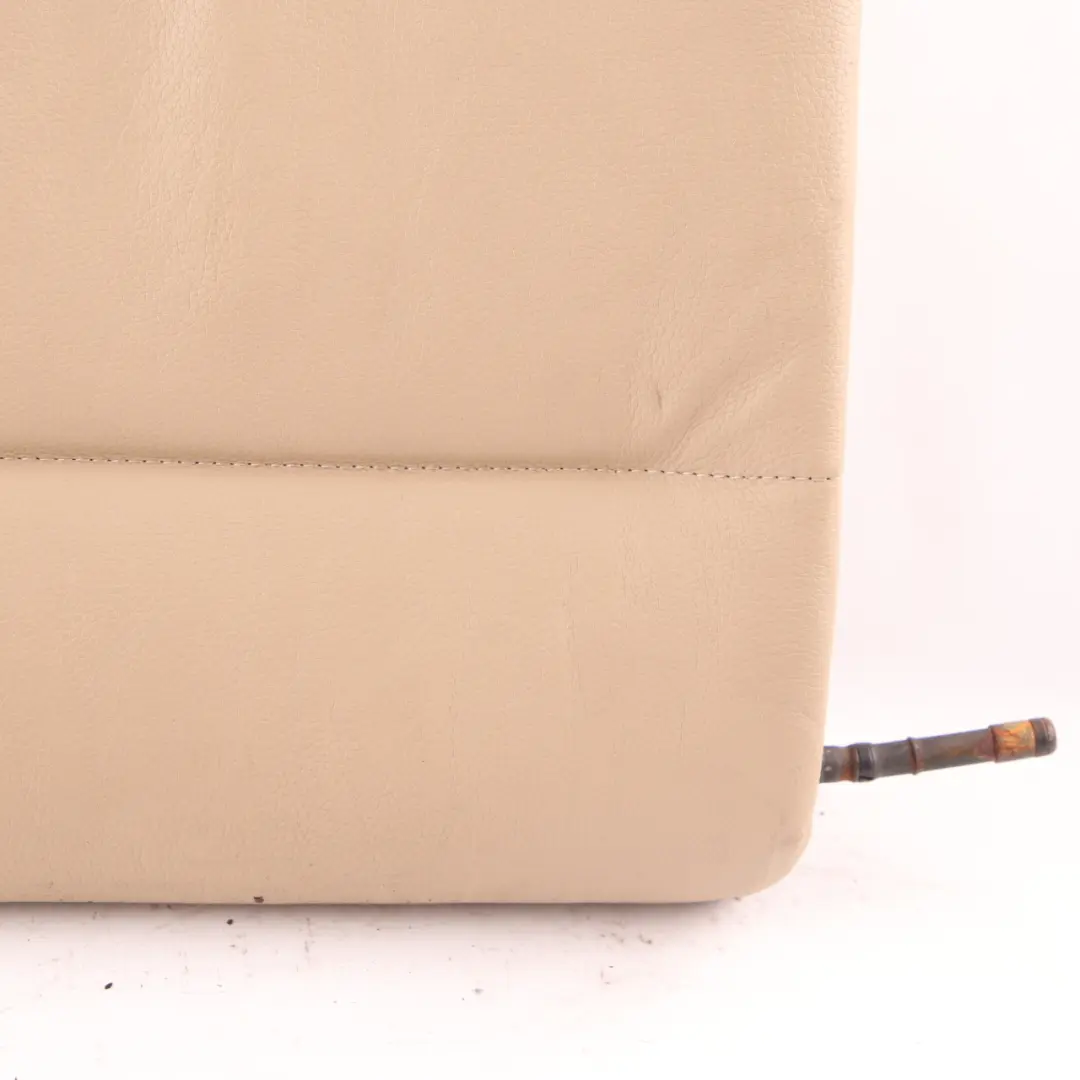 Backrest BMW E91 Touring Right O/S Back Cover Leather Dakota Beige to Rear Seat with Part number 7161295 Rear Seat Backrest BMW E91 Touring Right O/S Back Cover Leather Dakota Beige - SKU 7161295 - Part number 7161295