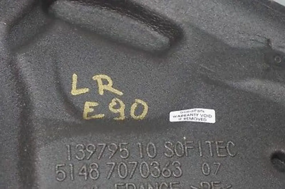 BMW E90 Wygłuszenie pianka drzwi lewy tył - SKU 7161455 - Numer Części 7161455