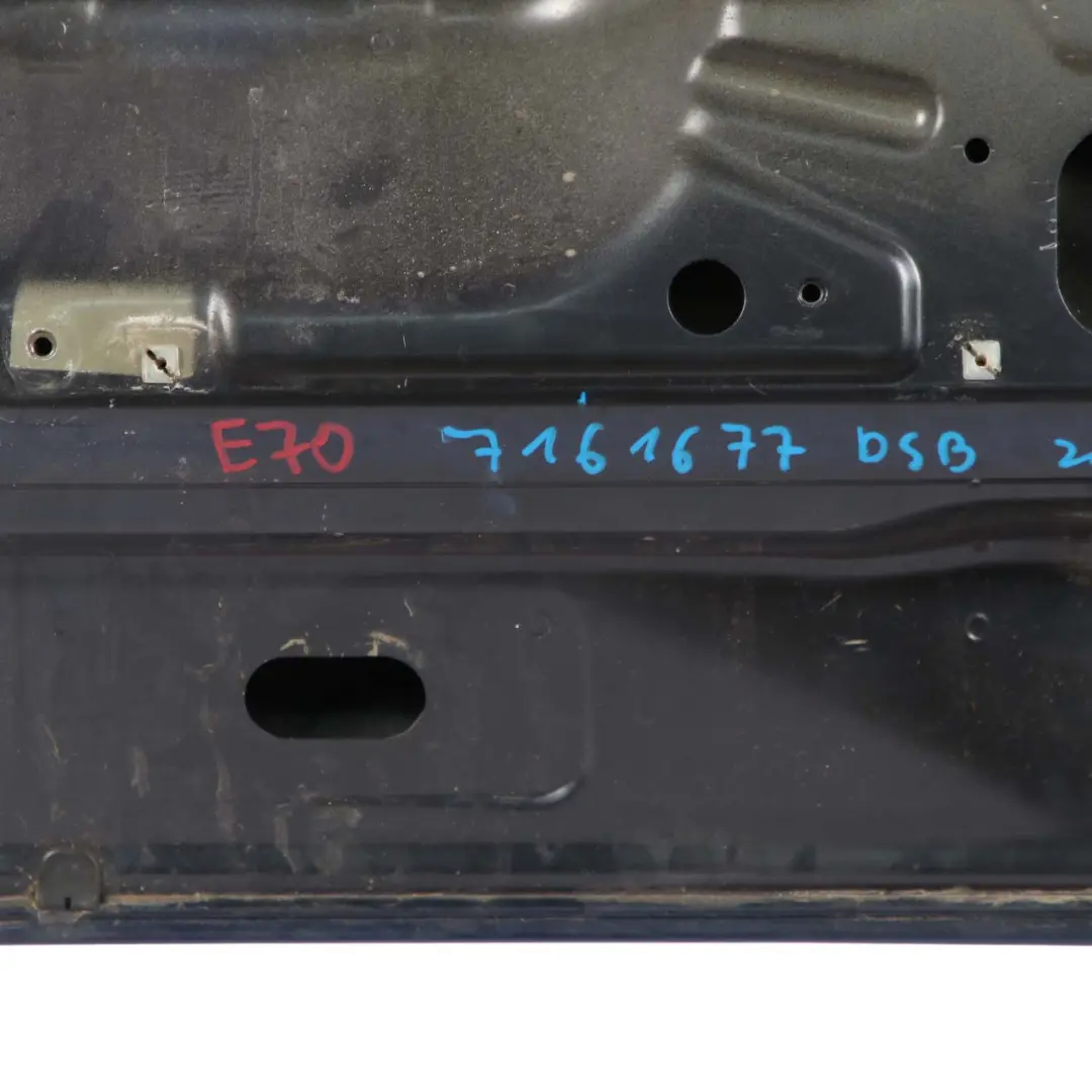 BMW X5 E70 Boot Trunk Lid Tailgate Bottom Panel Deep Sea Blue Metallic - A76 - SKU 7161677-DSB - Part number 7161677