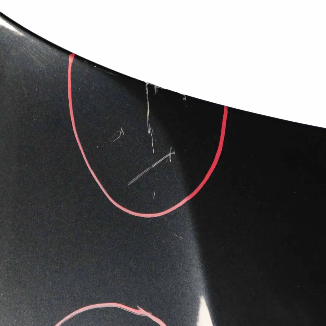  £BMW E81 E87 Hood Bonnet Cover Panel Black Sapphire Metallic - 475 - SKU 7162102-BS5 - Part number 7162102