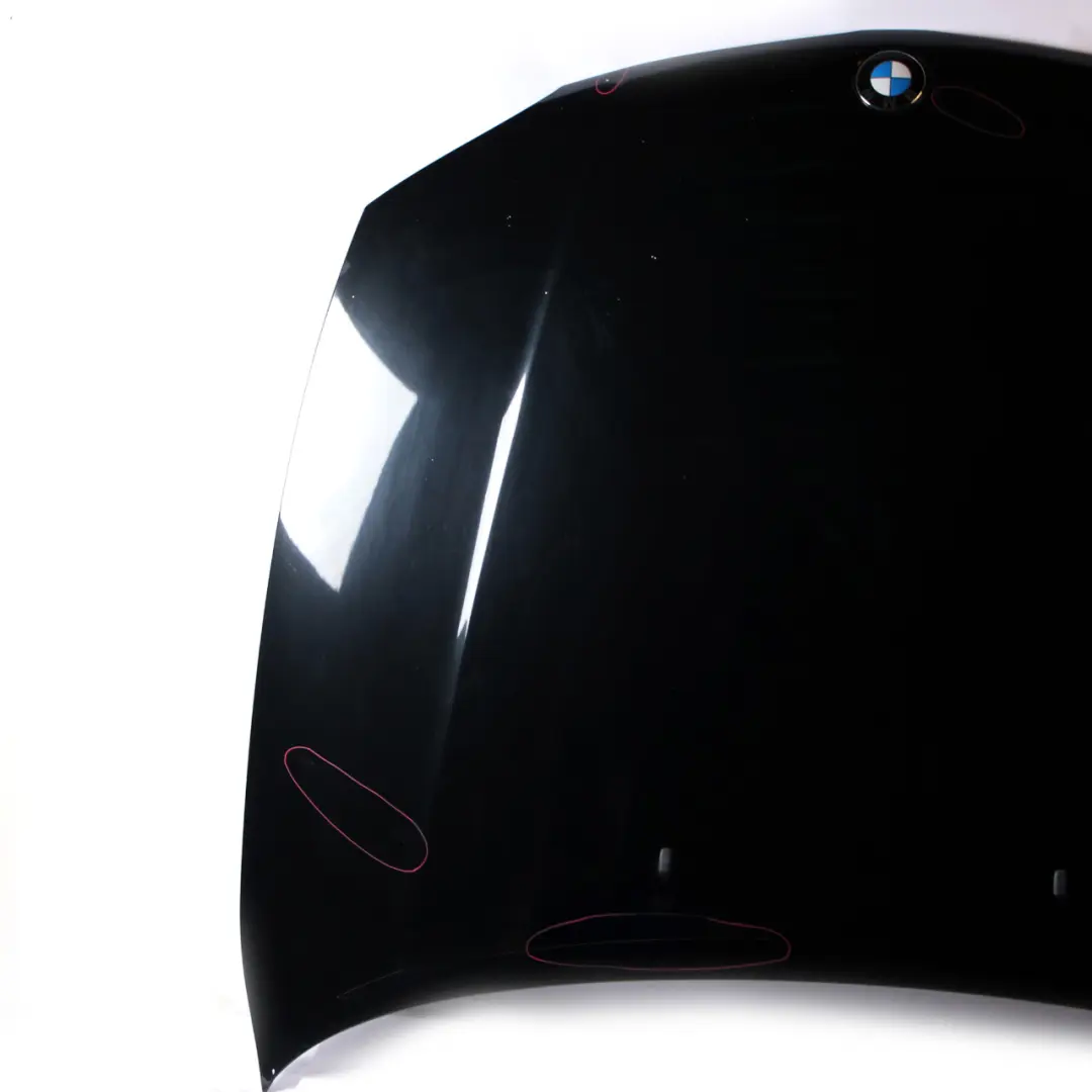 BMW 1 E81 E87 6 Hood Bonnet Cover Panel Black Sapphire Metallic - 475 - SKU 7162102-BS6 - Part number 7162102