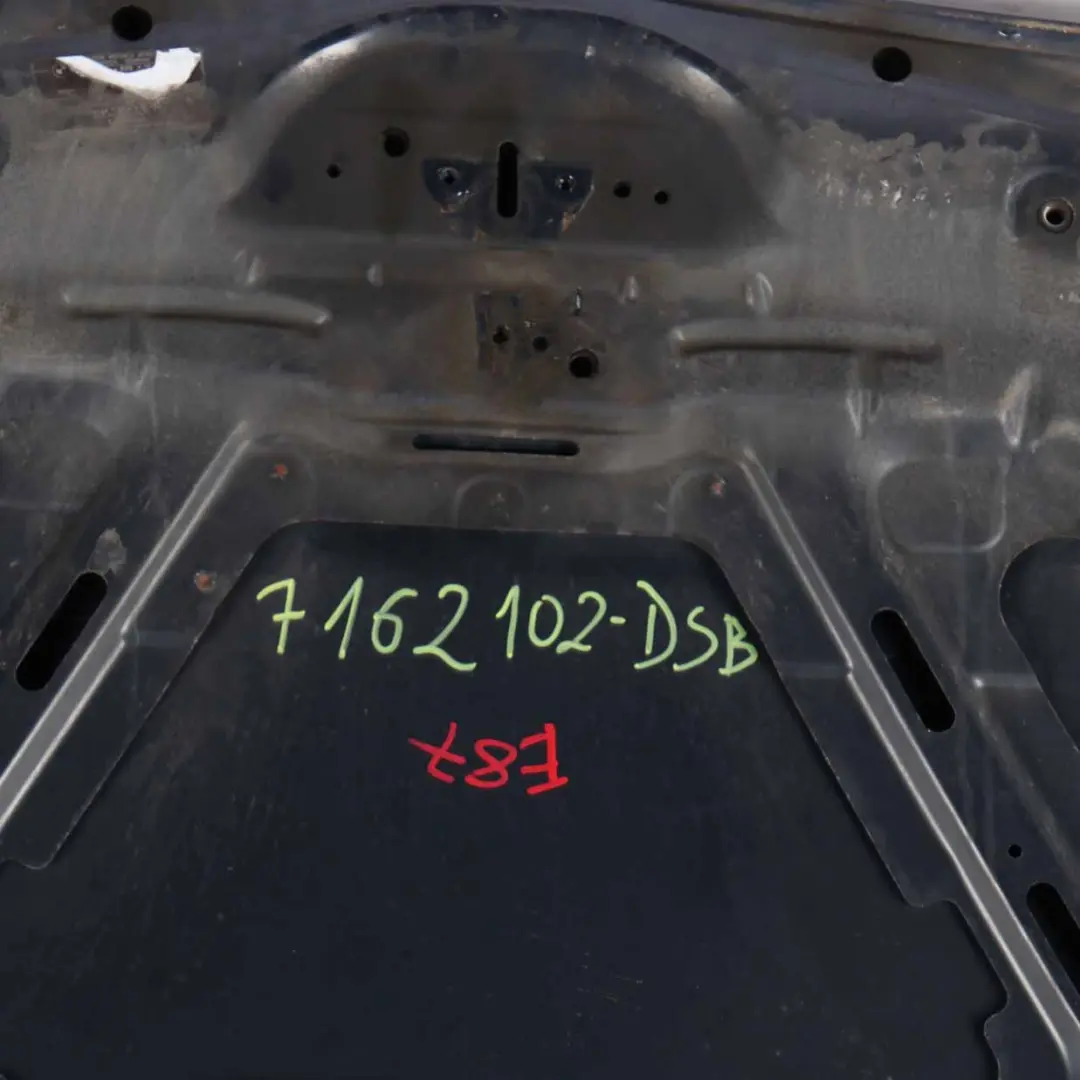 Hood Bonnet Cover Panel Tiefseeblau Deep Sea Blue Metallic - A76 to BMW E81 E87 with Part number 7162102 BMW E81 E87 Hood Bonnet Cover Panel Tiefseeblau Deep Sea Blue Metallic - A76 - SKU 7162102-DSB - Part number 7162102