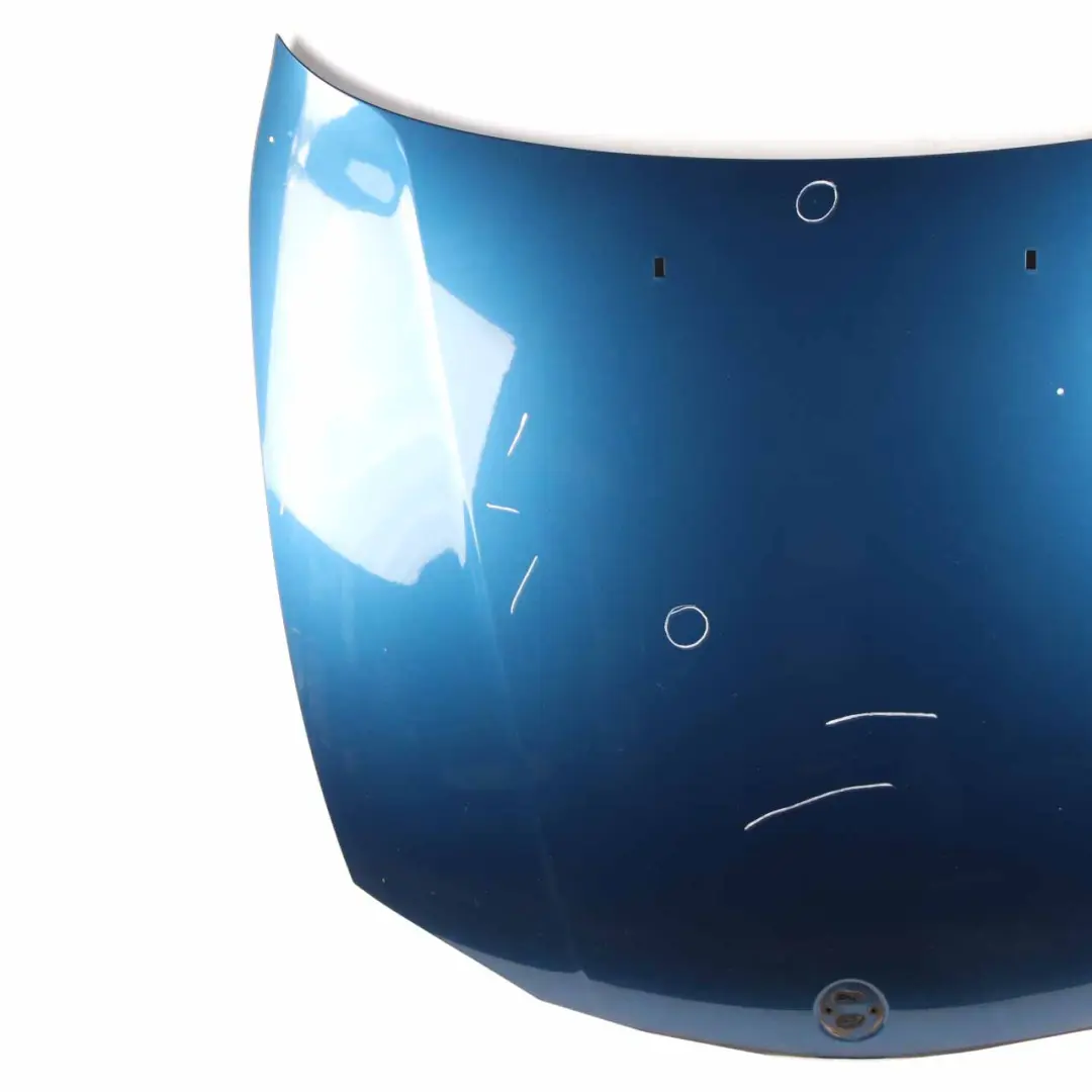 Hood Bonnet Cover Panel Sydneyblau Sydney Blue Metallic - A19 to BMW E81 E87 with Part number 7162102 BMW E81 E87 Hood Bonnet Cover Panel Sydneyblau Sydney Blue Metallic - A19 - SKU 7162102-SYD - Part number 7162102