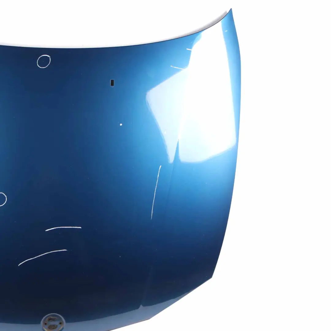 Hood Bonnet Cover Panel Sydneyblau Sydney Blue Metallic - A19 to BMW E81 E87 with Part number 7162102 BMW E81 E87 Hood Bonnet Cover Panel Sydneyblau Sydney Blue Metallic - A19 - SKU 7162102-SYD - Part number 7162102