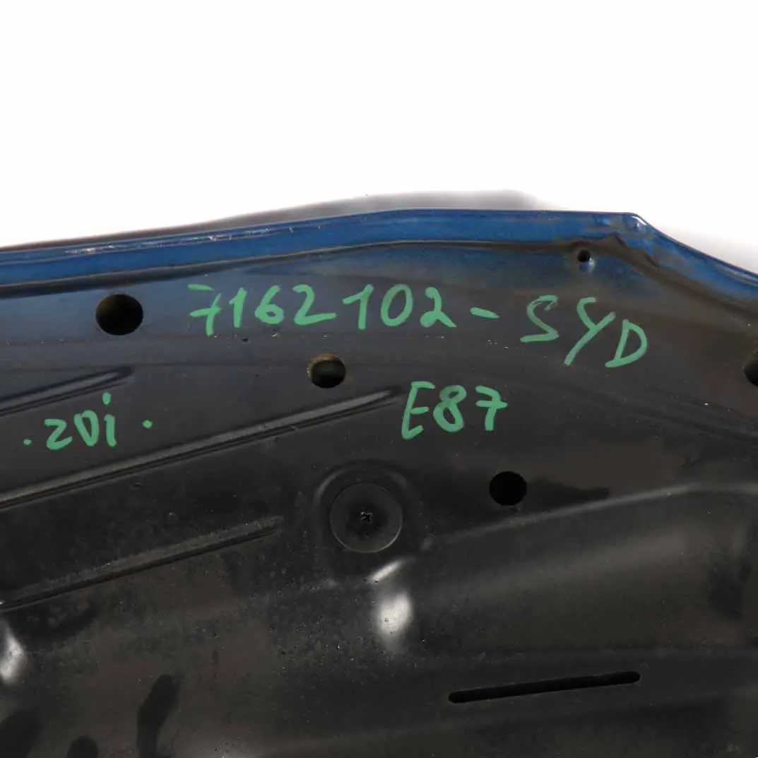BMW E81 E87 Hood Bonnet Cover Panel Sydneyblau Sydney Blue Metallic - A19 - SKU 7162102-SYD - Part number 7162102